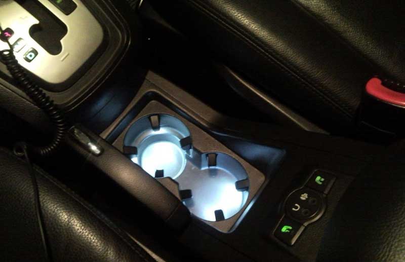 Подсветка подстаканников в автомобиле