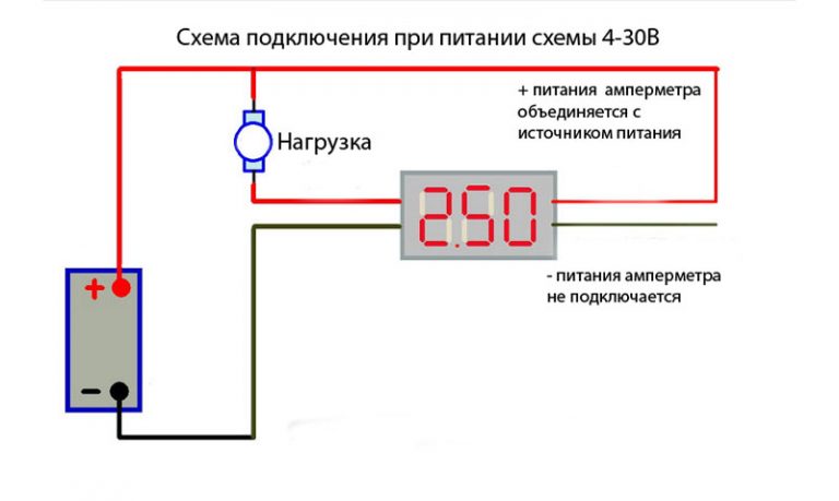 Схема подключения амперметра камаз